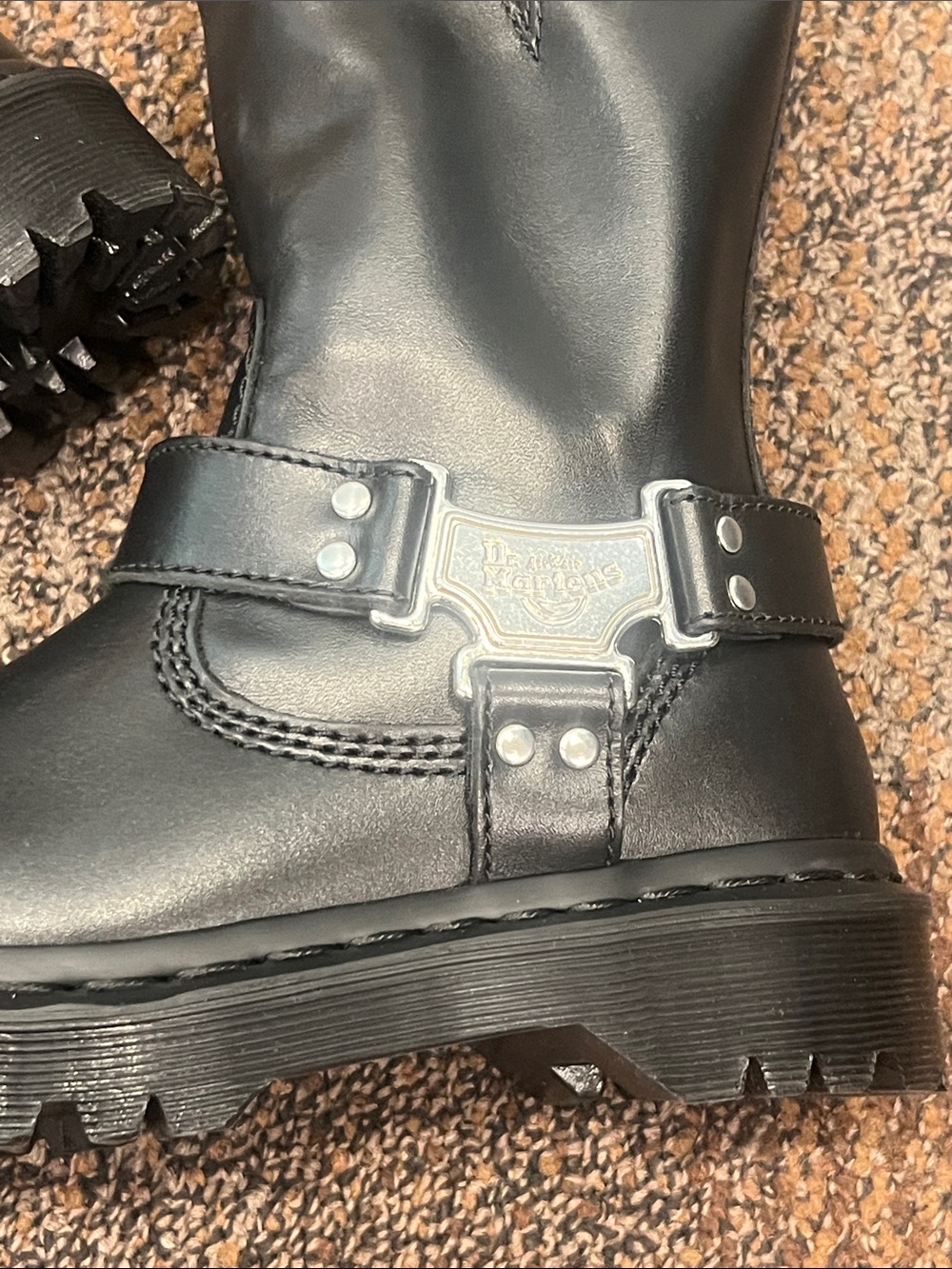 Dr Martens Anistone Hi Leather Biker Boots New in Box EU 36 Women 5 - Picture 6 of 8